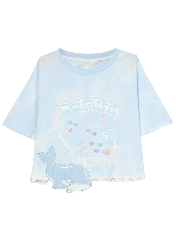 Dolphin Semi 3D Crop Top-ntbhshop