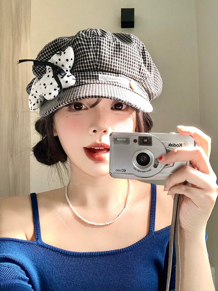 Polka Pup Plaid Painter Hats-ntbhshop