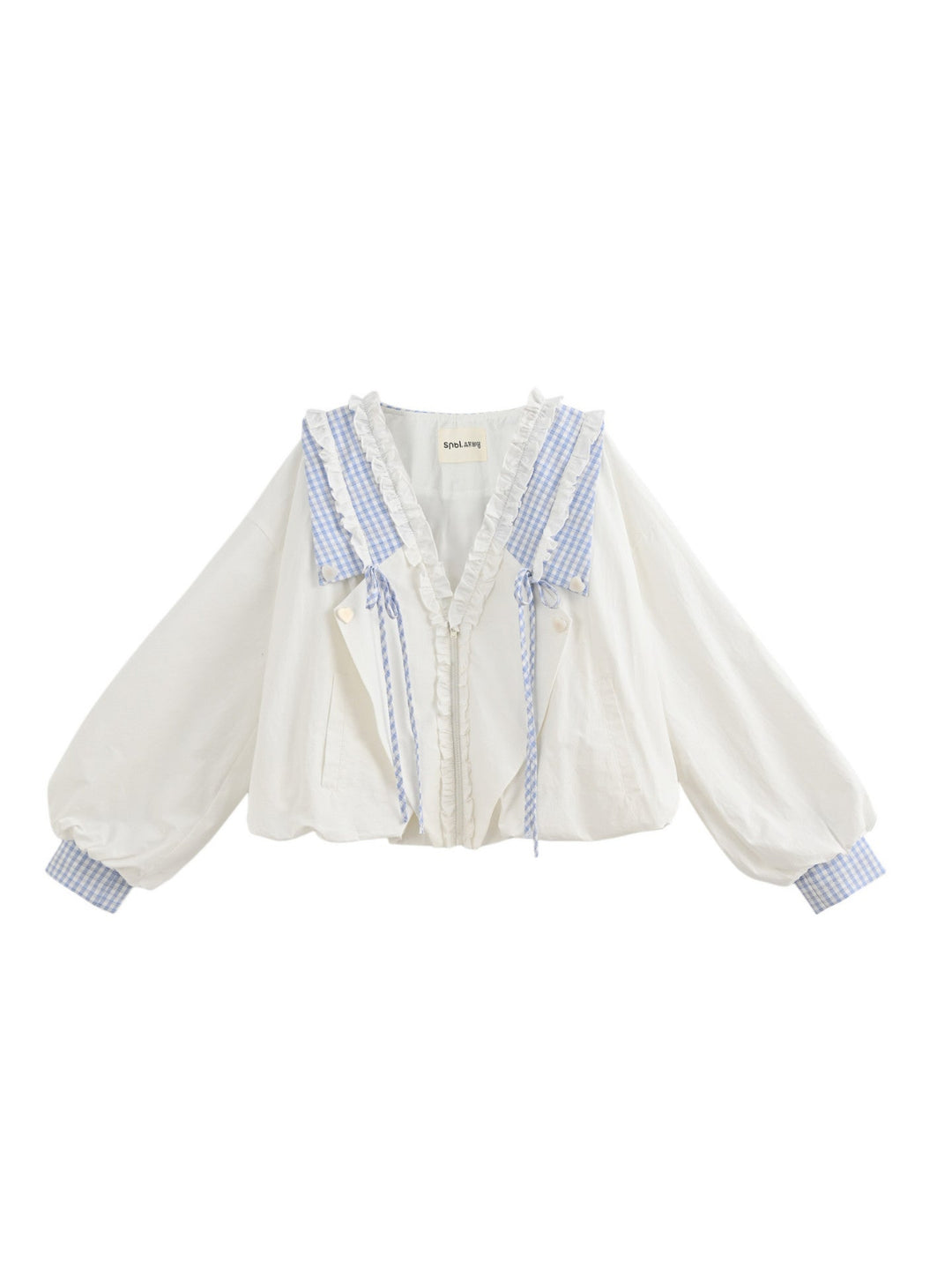 Cloud Gingham Doll Jacket