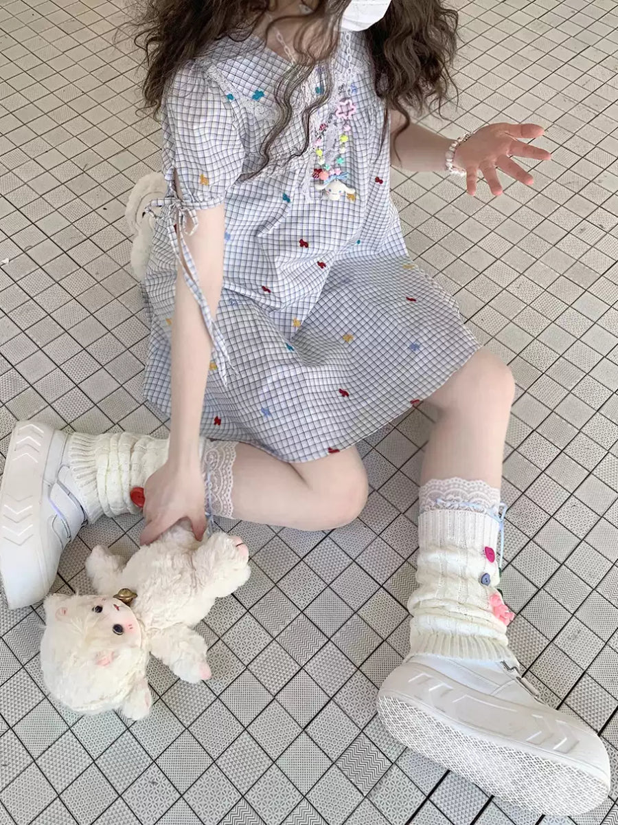 Confetti Pony Gingham Dress-Dresses-ntbhshop