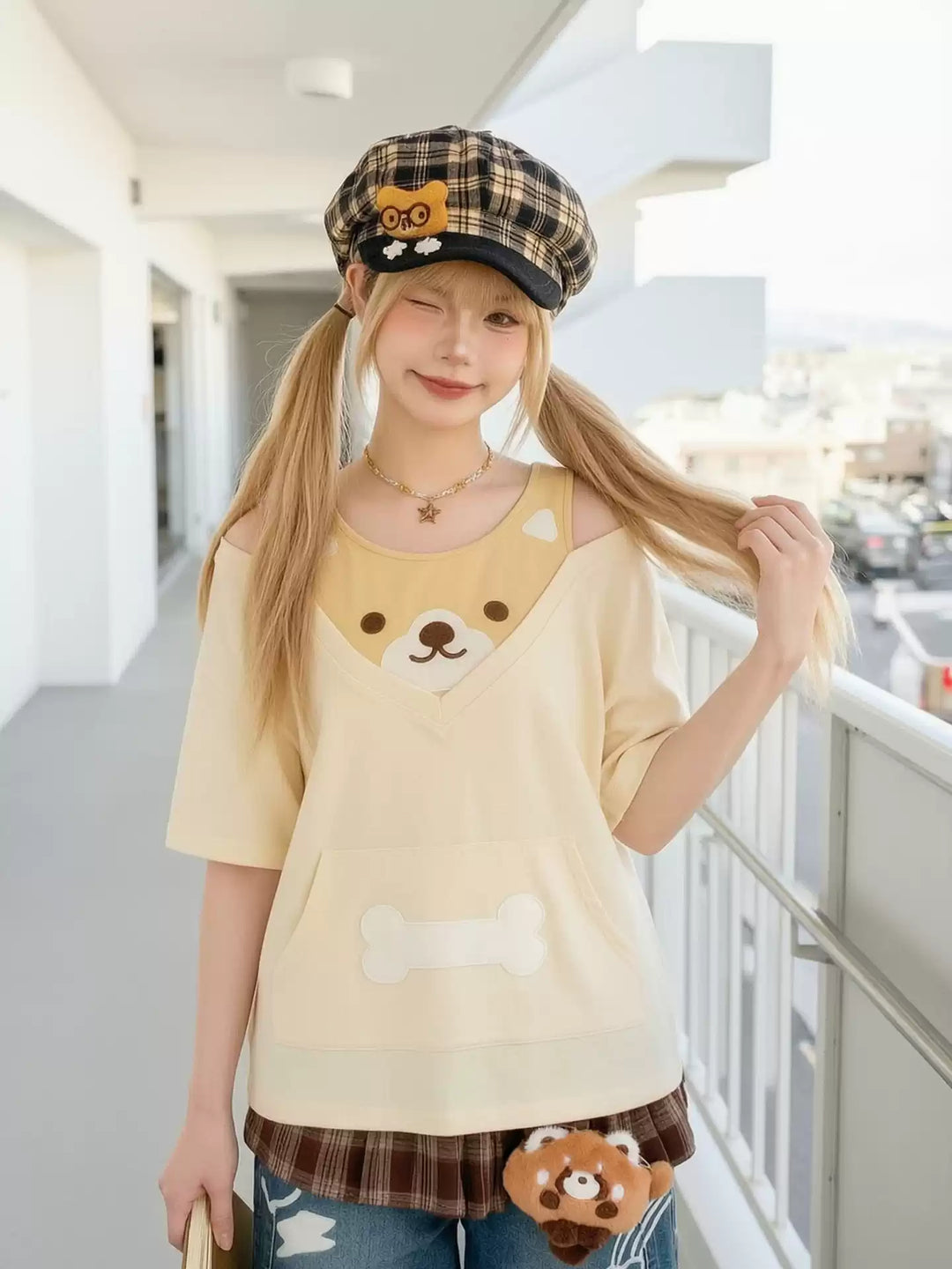 Bone & Pup Layered Tee-Tops-ntbhshop