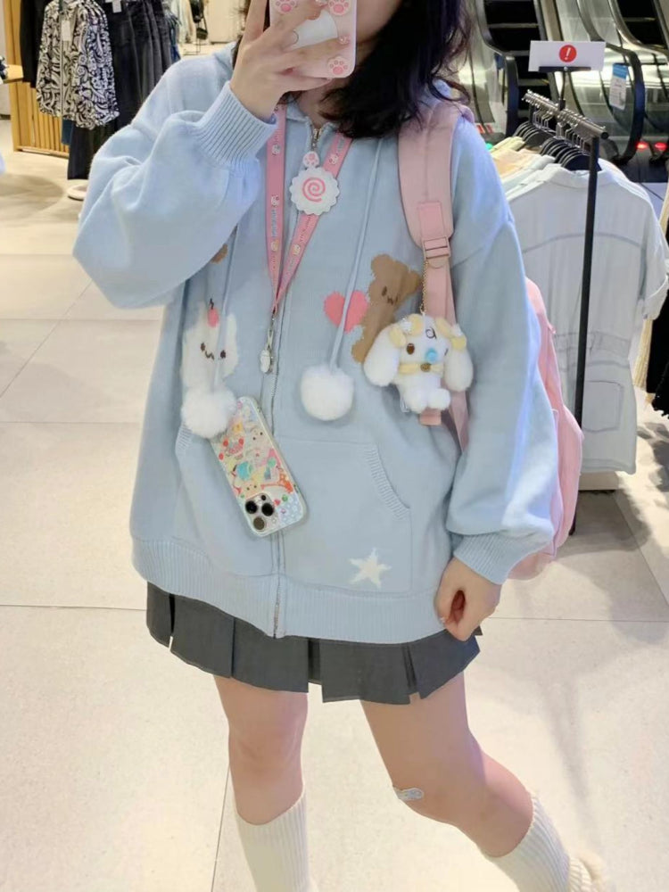 Little Meadow Friends Knit Jacket-ntbhshop