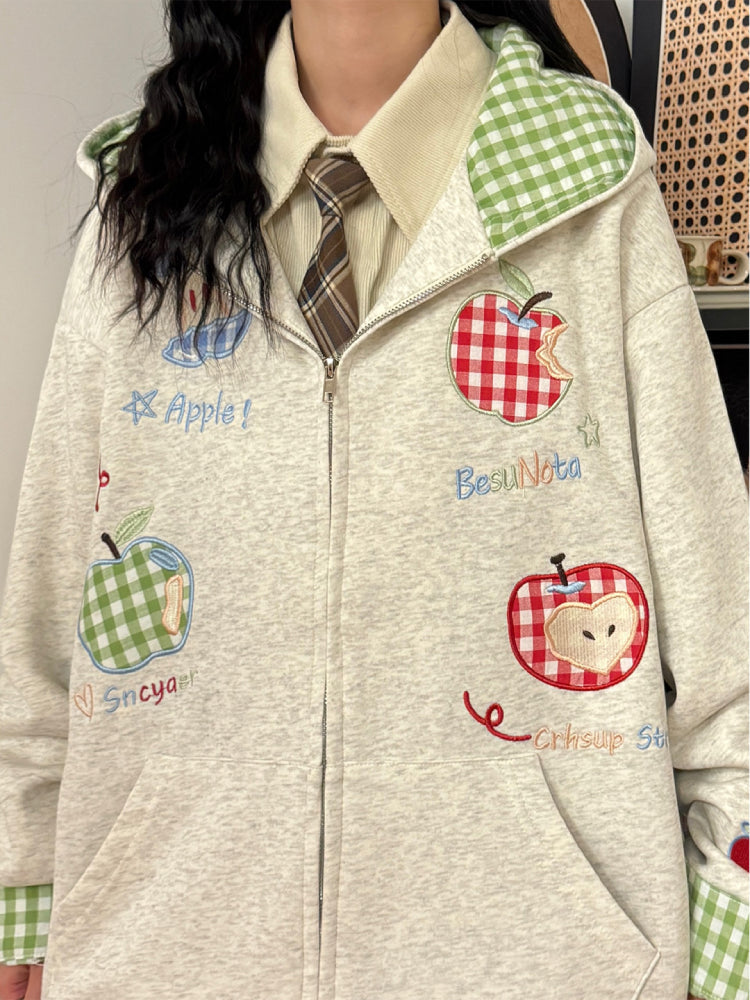 Apple Picnic Whimsy Hooded Jackets-ntbhshop