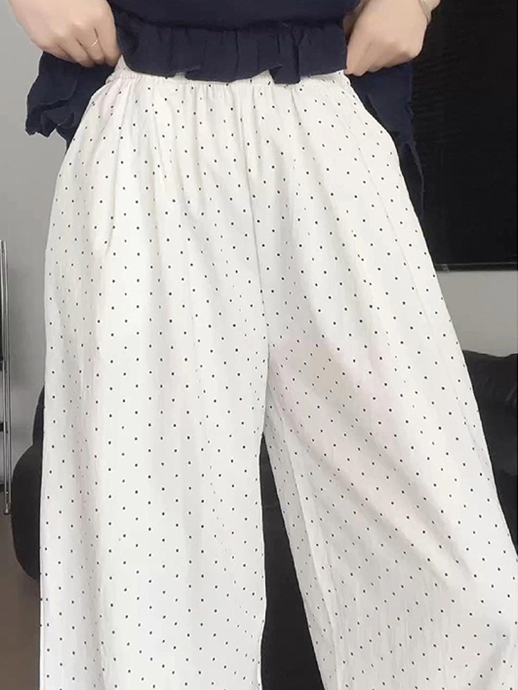 Dot Bloom Ruffle Pants-ntbhshop