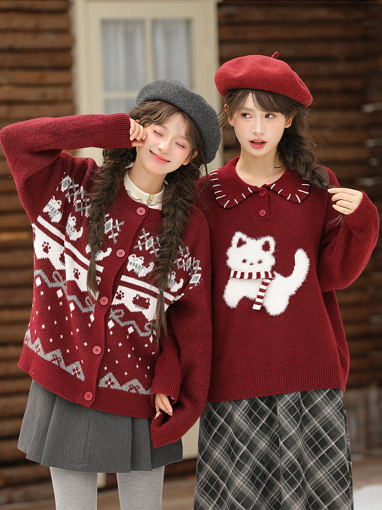 Whisker Tales Nordic Knit Sweaters-ntbhshop
