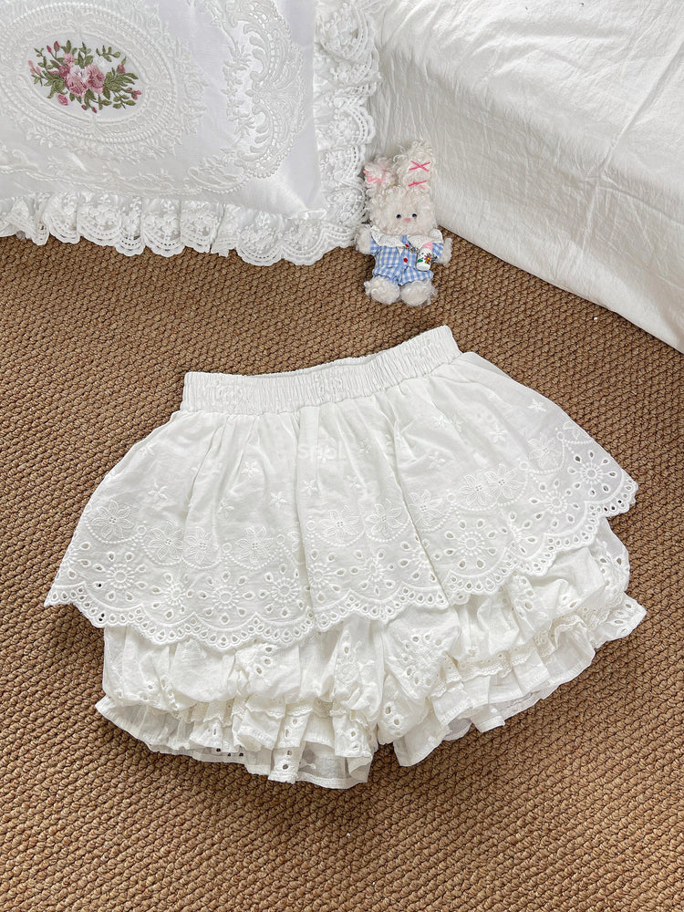 Bloom Lace Cotton Pettipants-Bottoms-ntbhshop