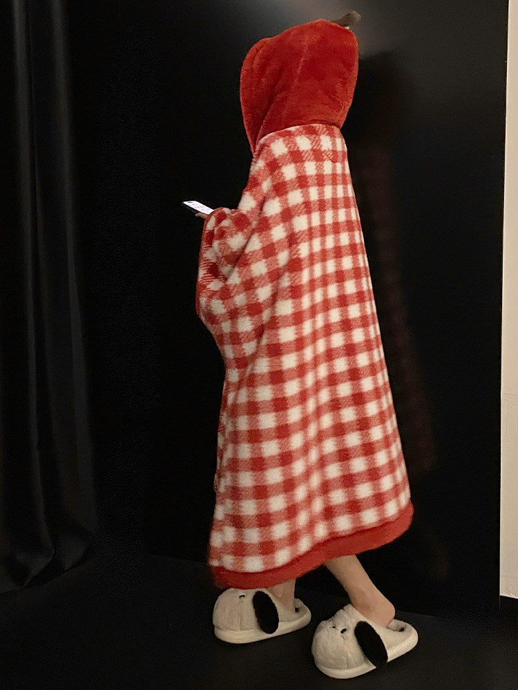 Apple Blanket Dream Fleece Nightgown-Sets-ntbhshop