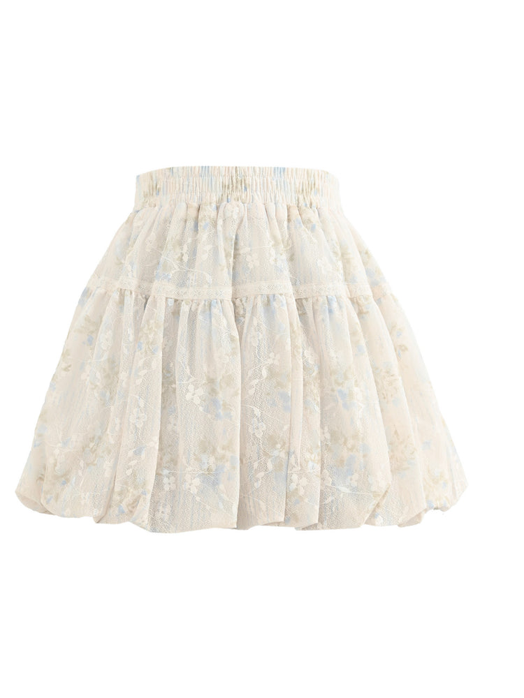 Floral Whisper Bubble Skirt-Bottoms-ntbhshop