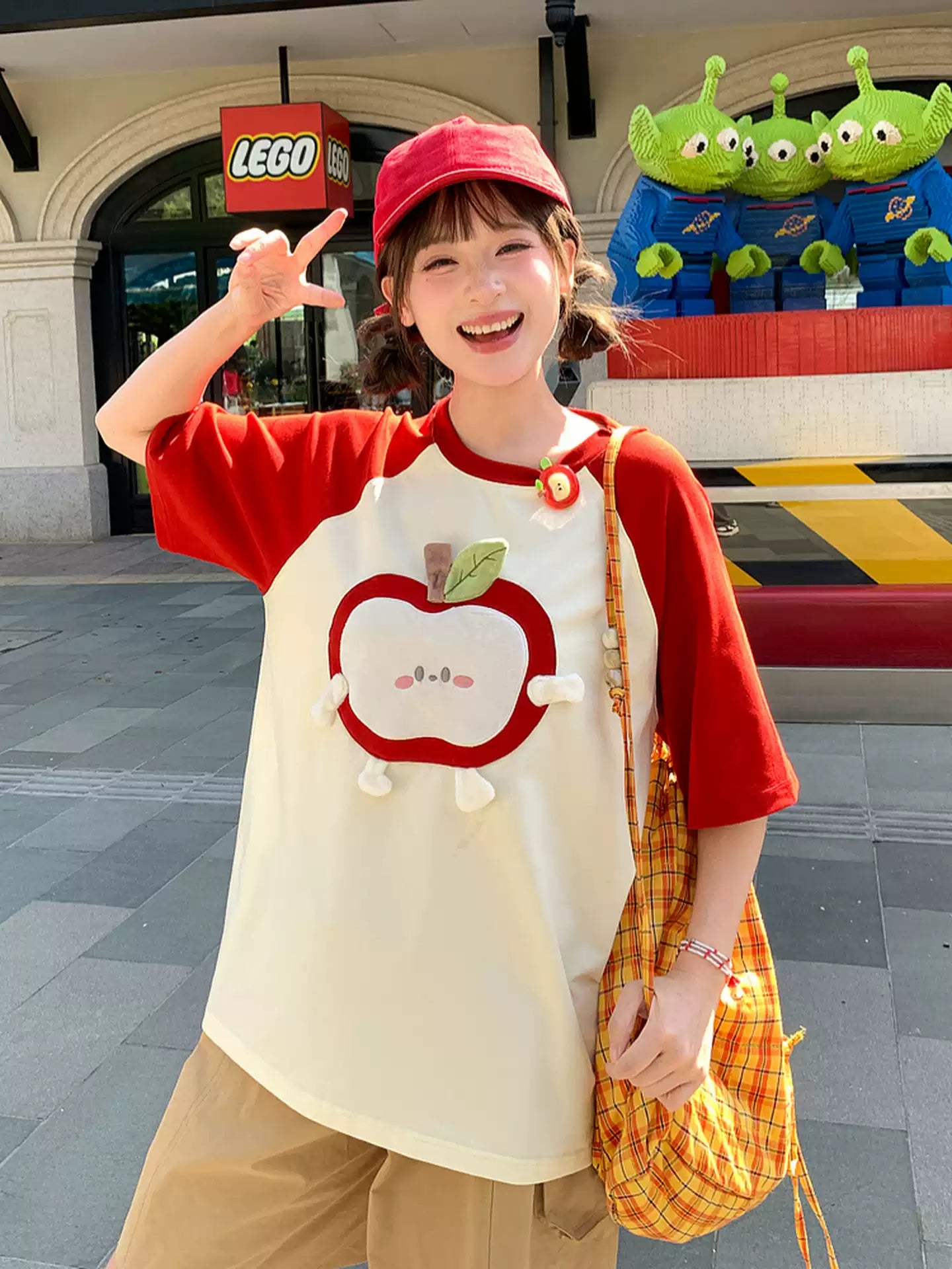 Apple Pop Unisex Tee-Tops-ntbhshop