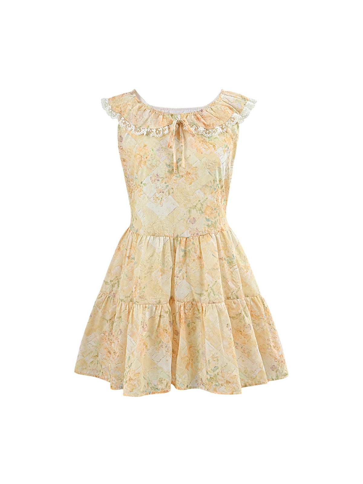 Sunlit Garden Ruffle Dress-Dresses-ntbhshop