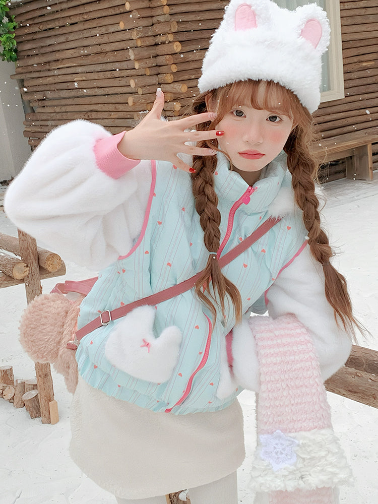 Bunny Parfait Dopamine Puff Jacket-Outerwear-ntbhshop