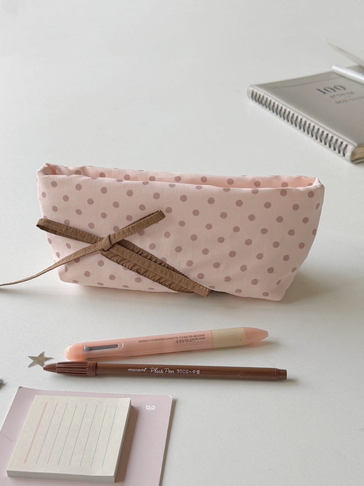 Gentle Ribbon Pencil Cases-Accessories-ntbhshop
