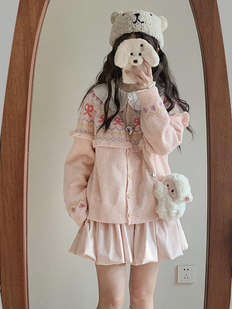 Strawberry Milk Soft Knit Cardigans-ntbhshop