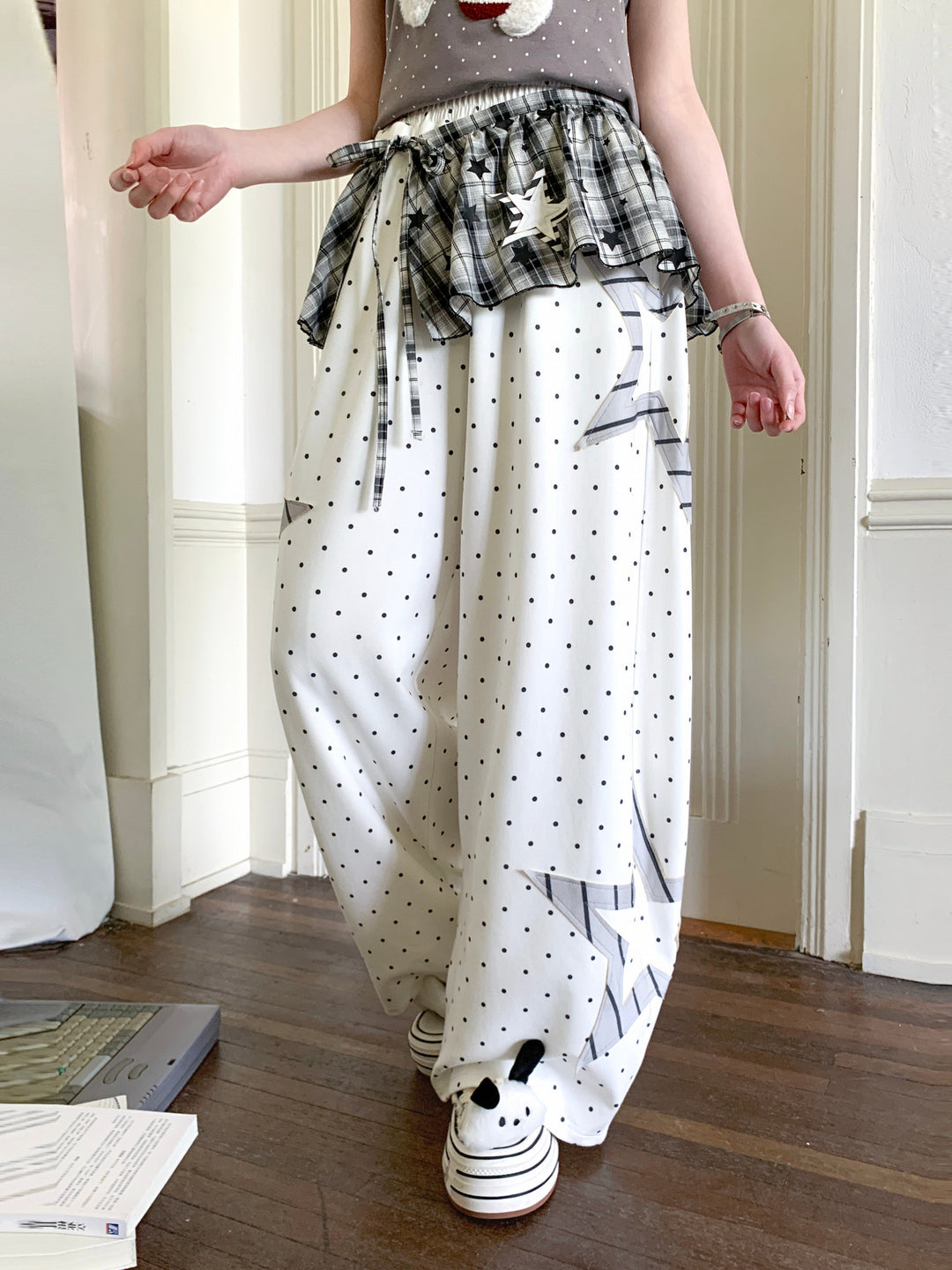 Yume Dot Balloon Pants-Bottoms-ntbhshop