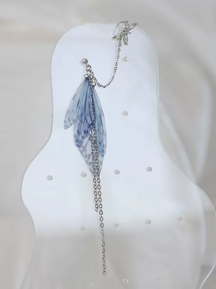 Fairy Wing Butterfly Chain Ear Cuffs-ntbhshop