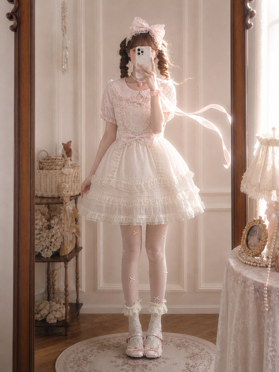 Cherry Parlor Blouse & Dress-Sets-ntbhshop