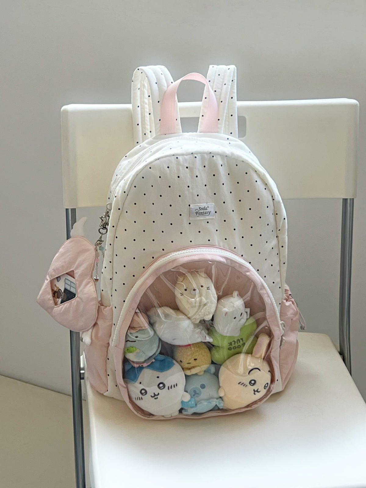 Polka Bow Toast Backpacks-Accessories-ntbhshop