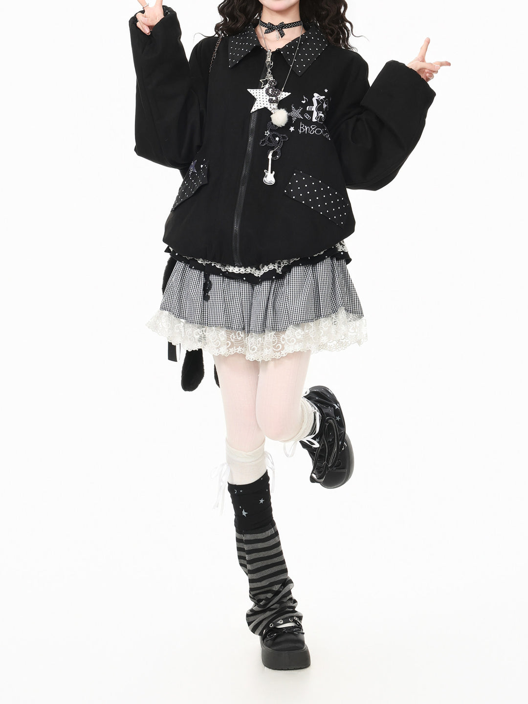 Whimsy Melody Reversible Jackets-Outerwear-ntbhshop