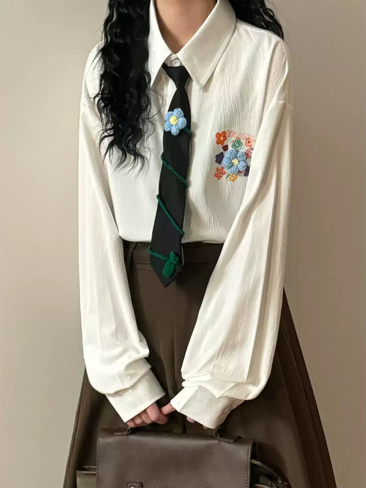 Quiet Garden Tie Shirts-Tops-ntbhshop