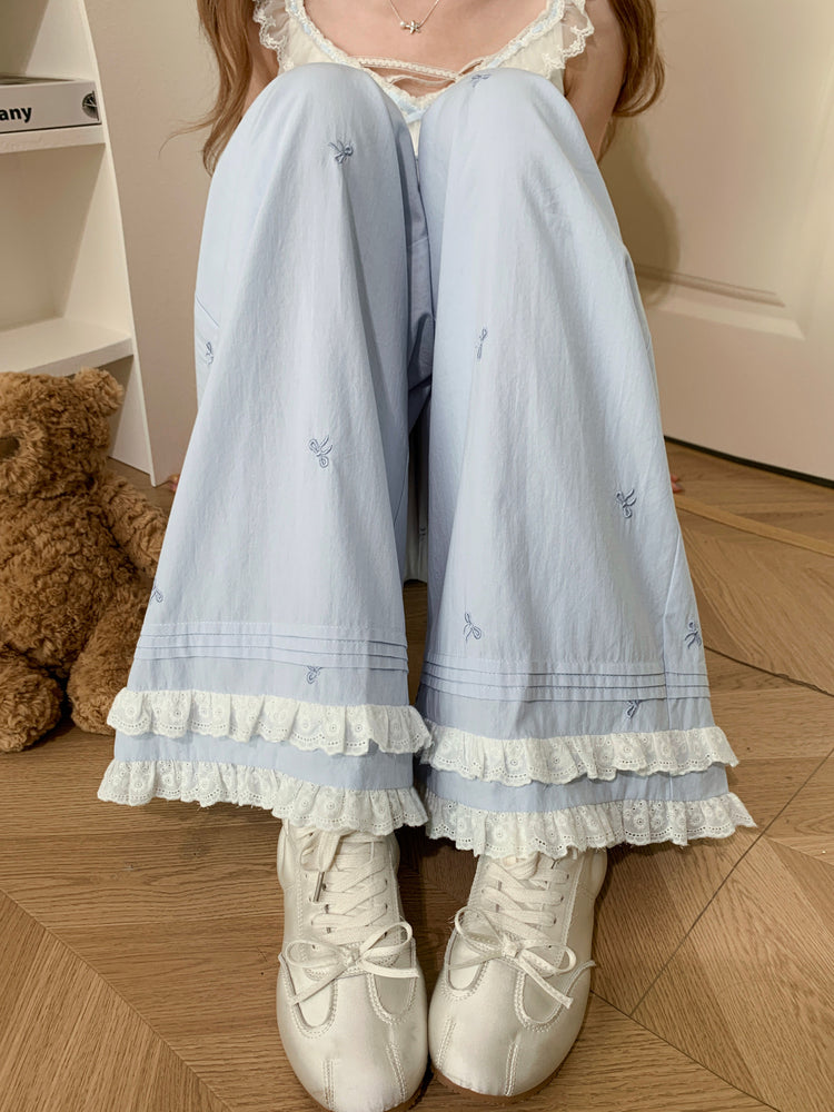 Bow Dream Cotton Pants-Bottoms-ntbhshop