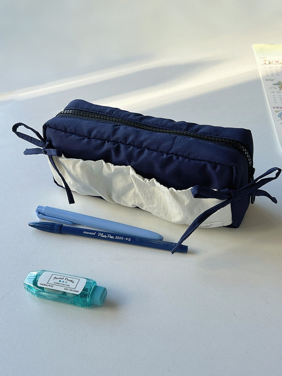 Ribbon Gather Toast Pencil Cases-Accessories-ntbhshop