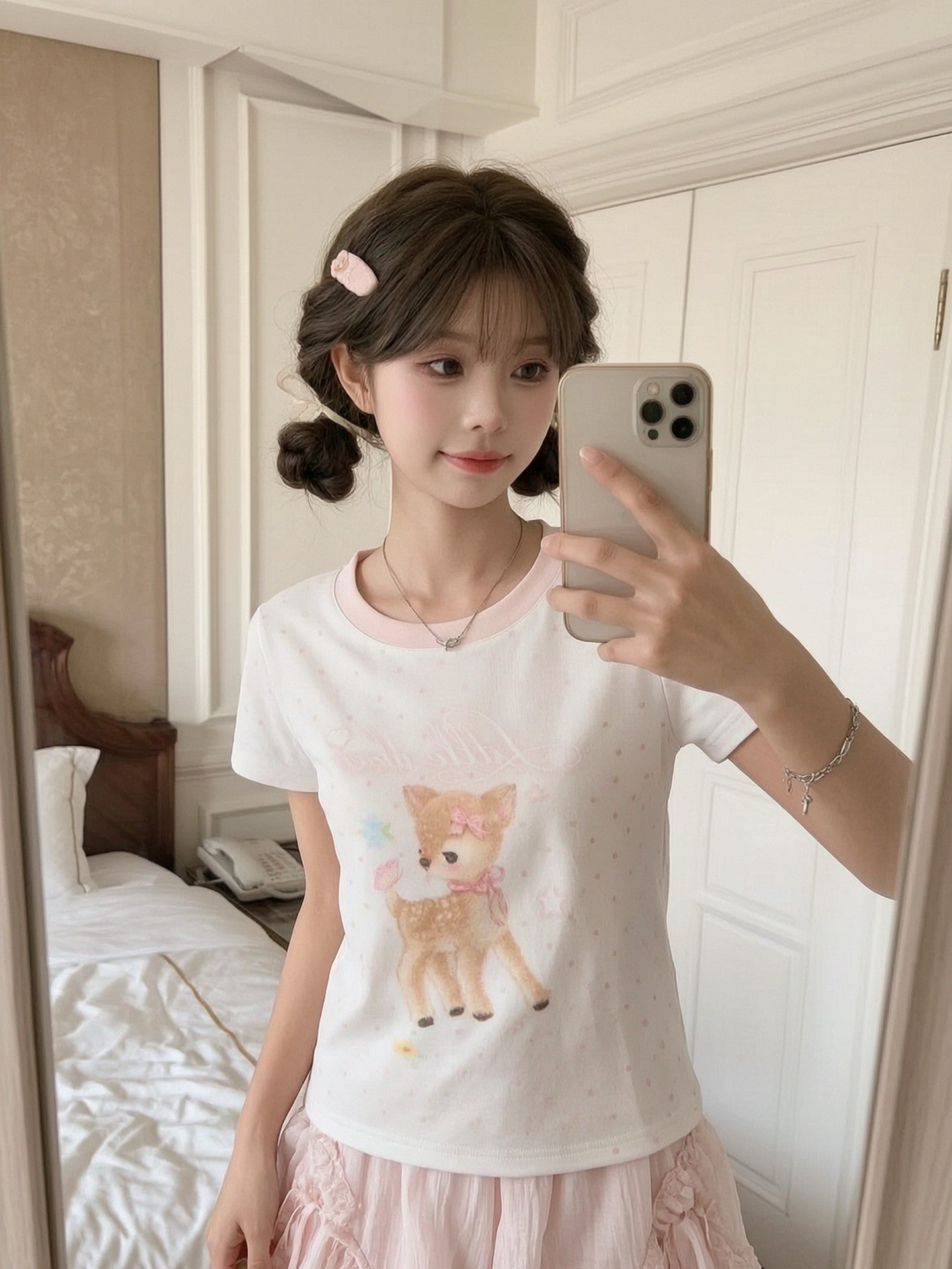 Dear Bambi Baby Tee-Tops-ntbhshop