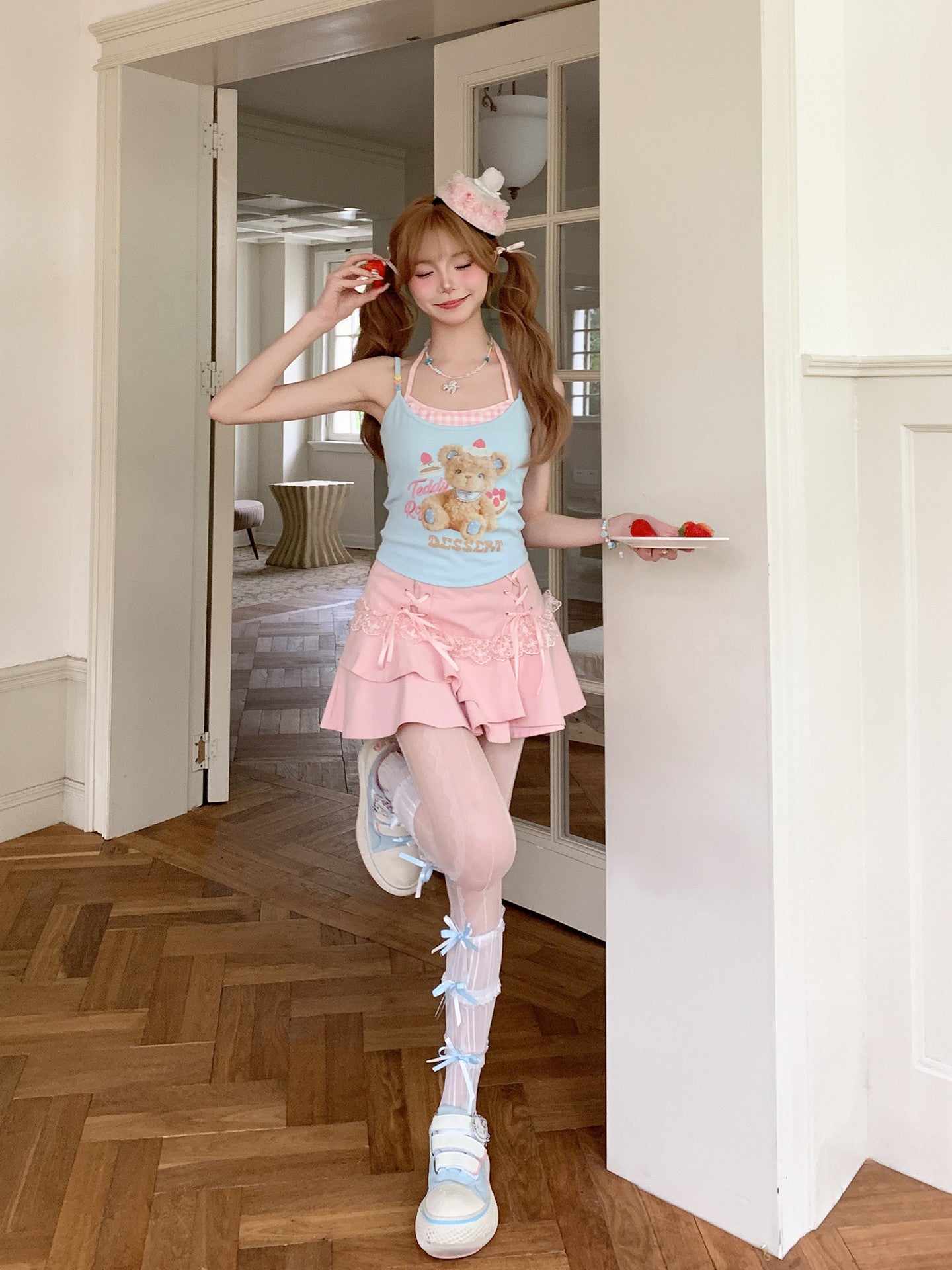 Berry Teddy Bra Camisole-Outerwear-ntbhshop