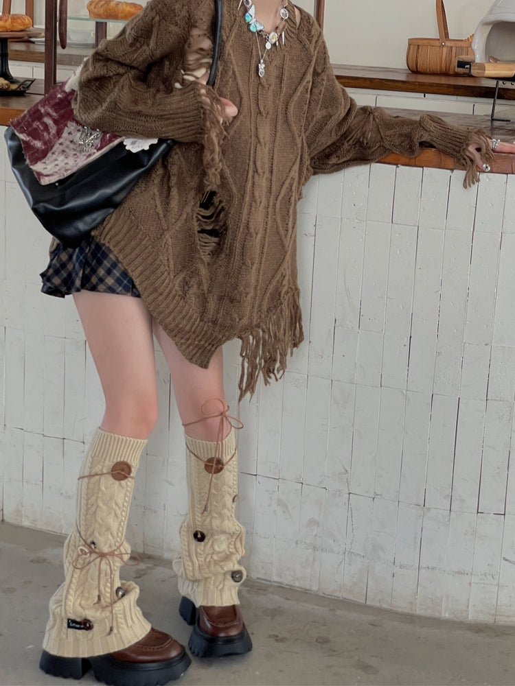 Button Trails Niche Leg Warmers-ntbhshop