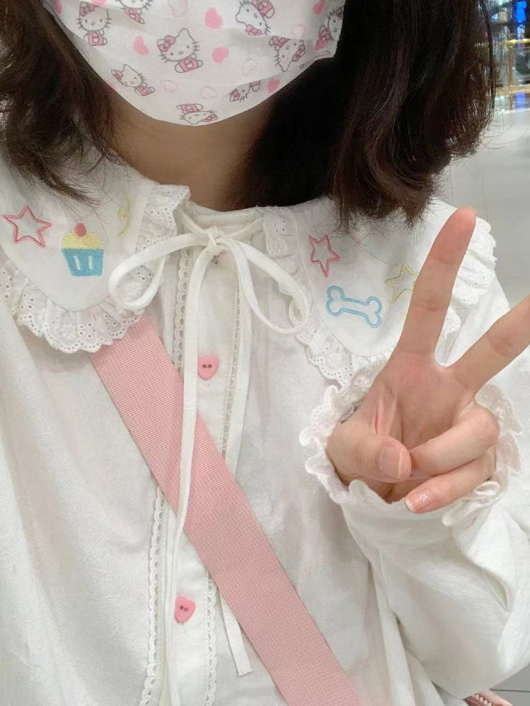 Stellar Doll Collar Blouses-ntbhshop