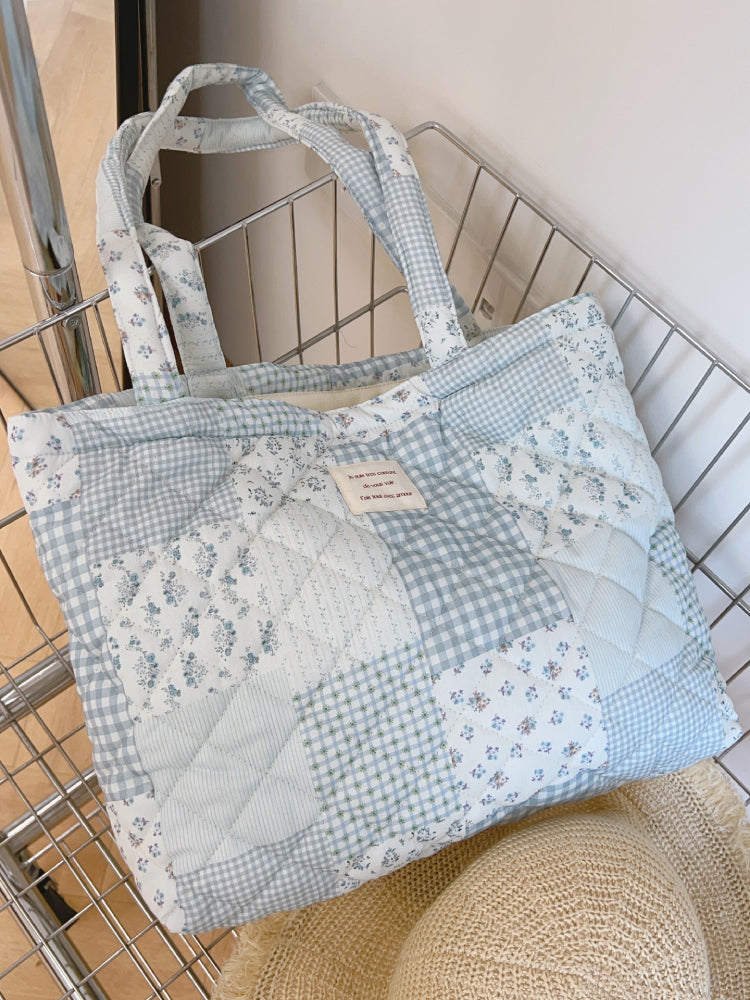 French Floral Quilted Shoulder Bags-ntbhshop