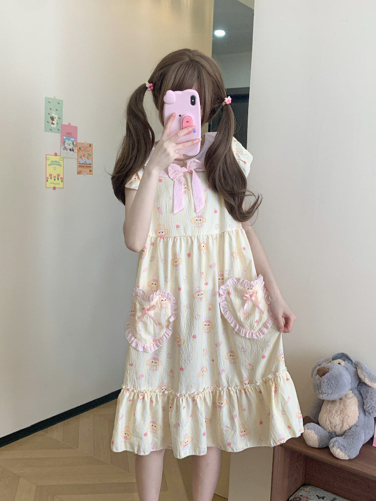 Sugar Girl Fairy Sleeve Nightgown-ntbhshop