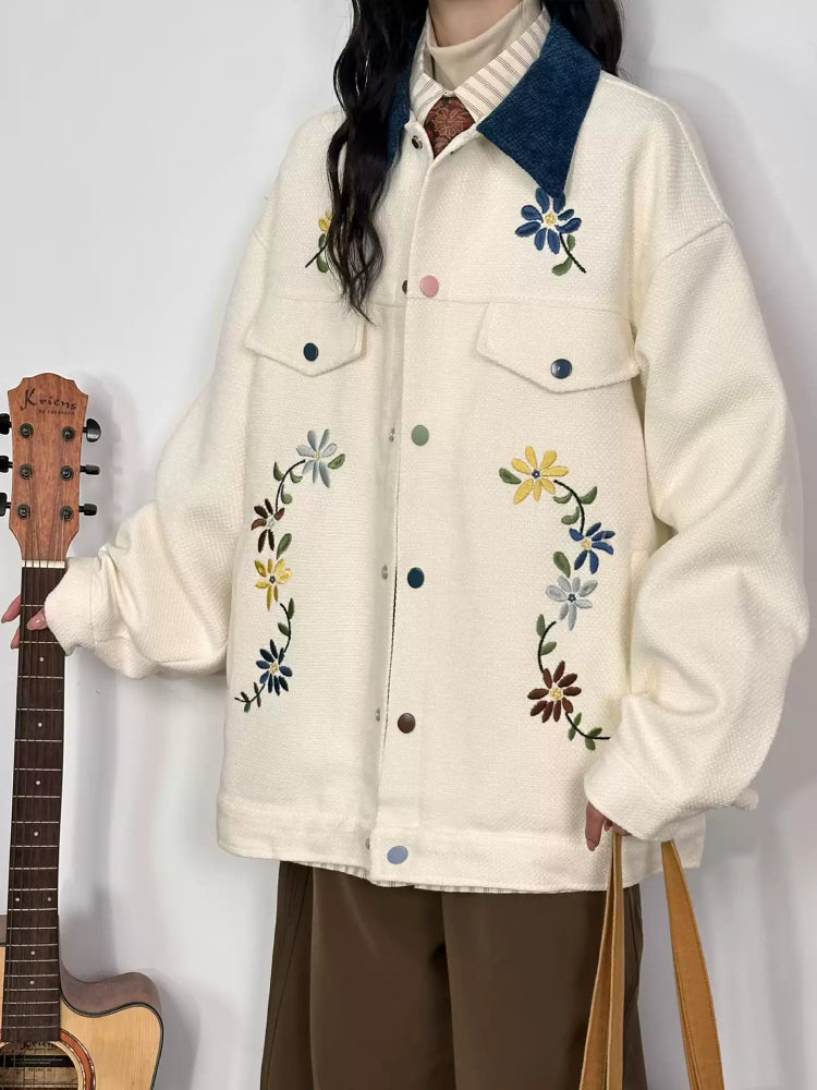 Folk Bloom Corduroy Jackets-ntbhshop
