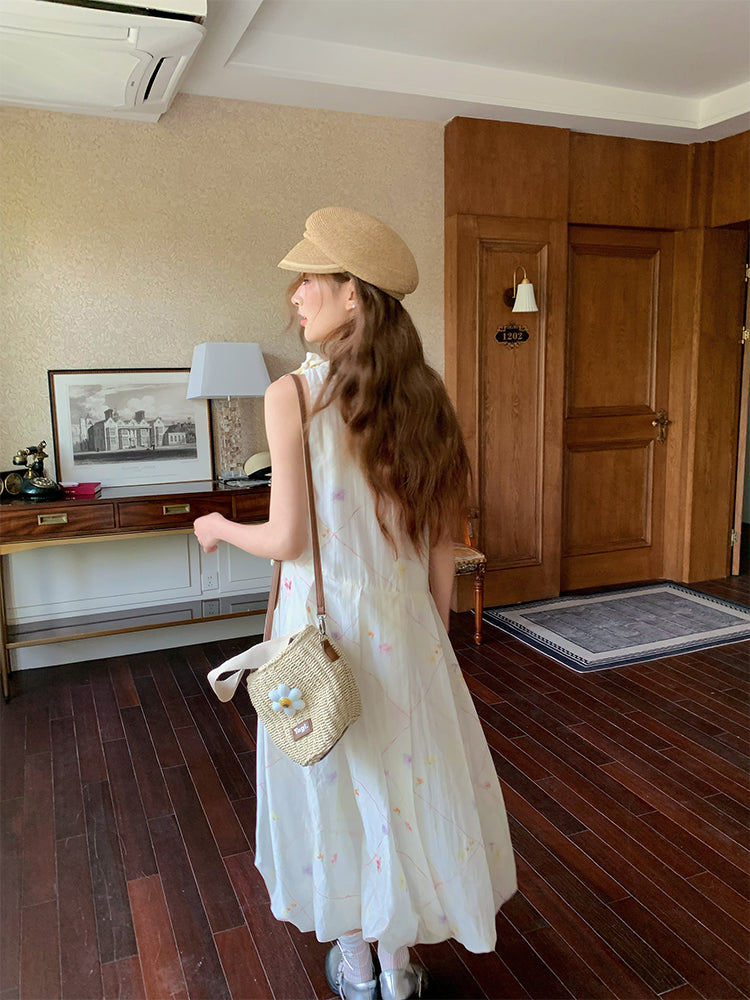 Lolan Garden Sleeveless Bubble Dress-ntbhshop