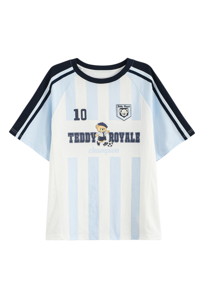 Teddy Royale Stripe Jersey-Tops-ntbhshop