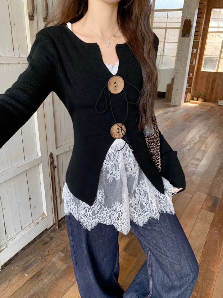 Lace Whisper Lace Base Tops-ntbhshop