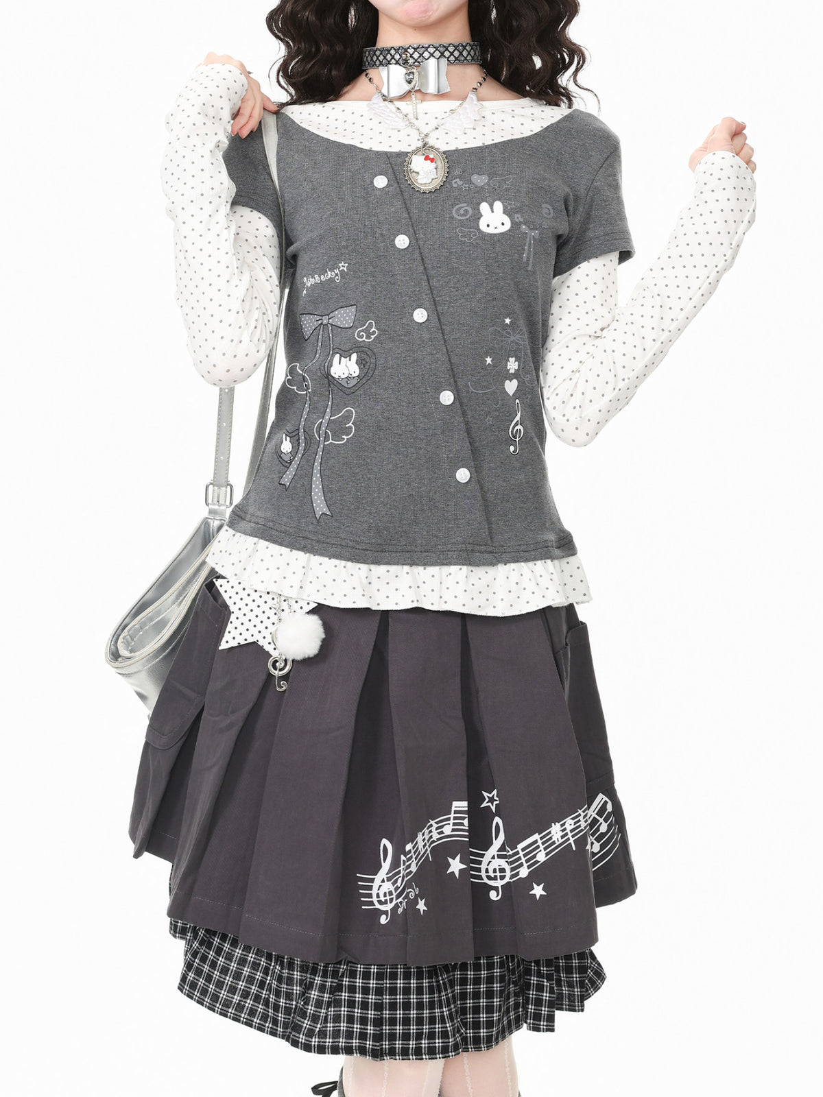 Bunny Melody Layered Tops-Tops-ntbhshop