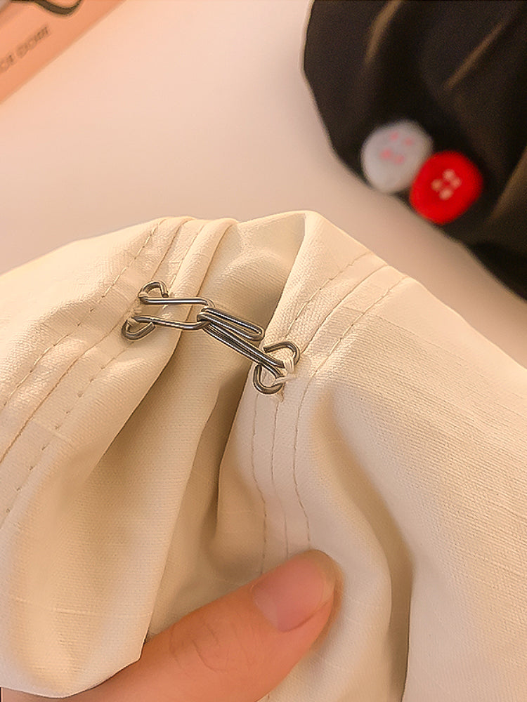 Cloud Felt Button Vintage Denim Berets-ntbhshop