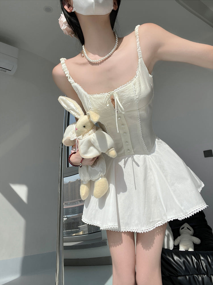 First Love Fishbone Back Dress-ntbhshop