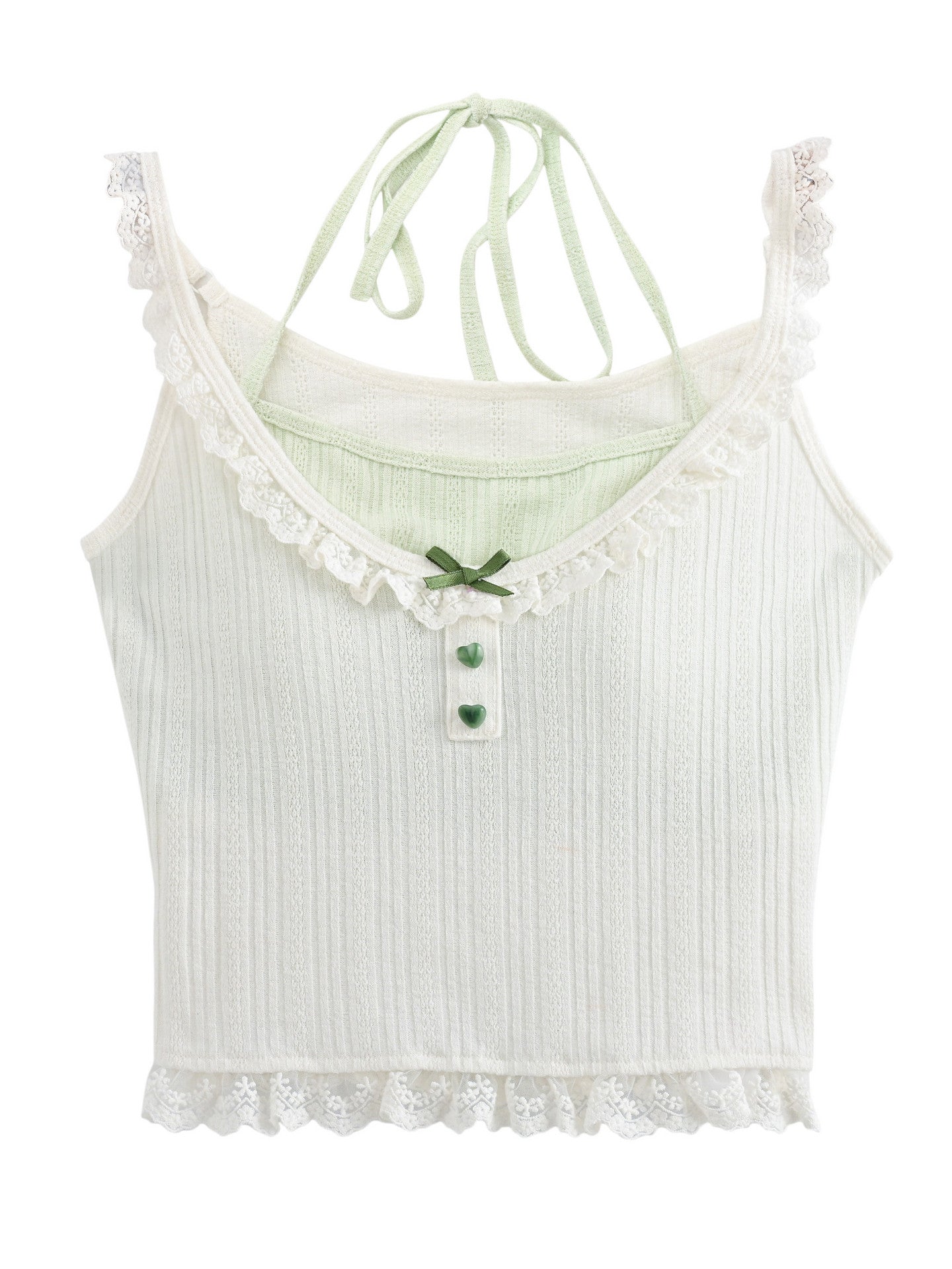 Matcha Milk Bra Cami-Tops-ntbhshop