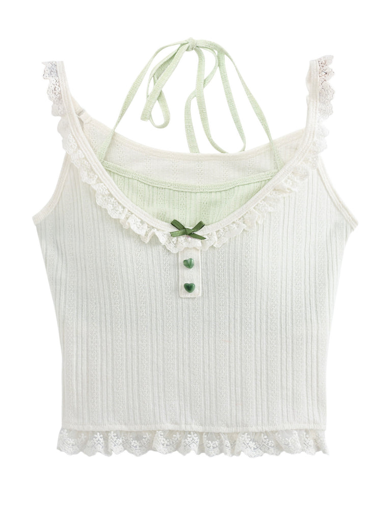 Matcha Milk Bra Cami-Tops-ntbhshop