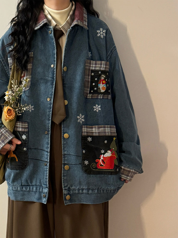 North Pole Postman Denim Jacket-ntbhshop