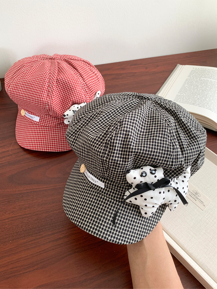 Polka Pup Plaid Painter Hats-ntbhshop