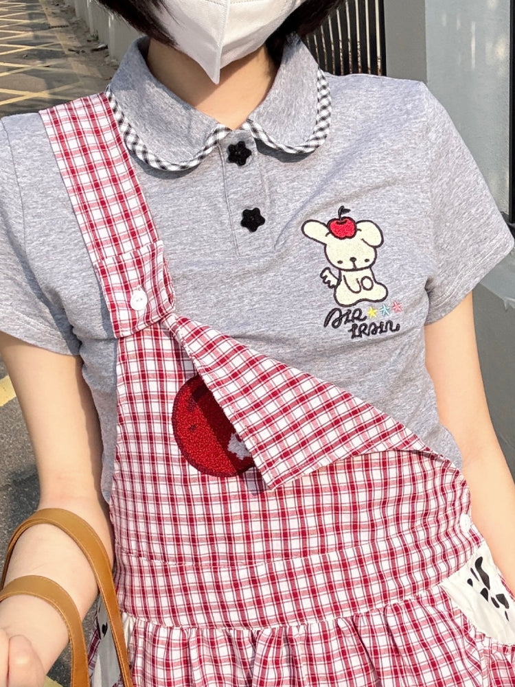 Apple Pup Picnic Slim Polo-ntbhshop