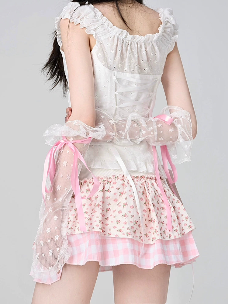 Princess Jellyfish Lolita Gauze Arm Sleeves-ntbhshop