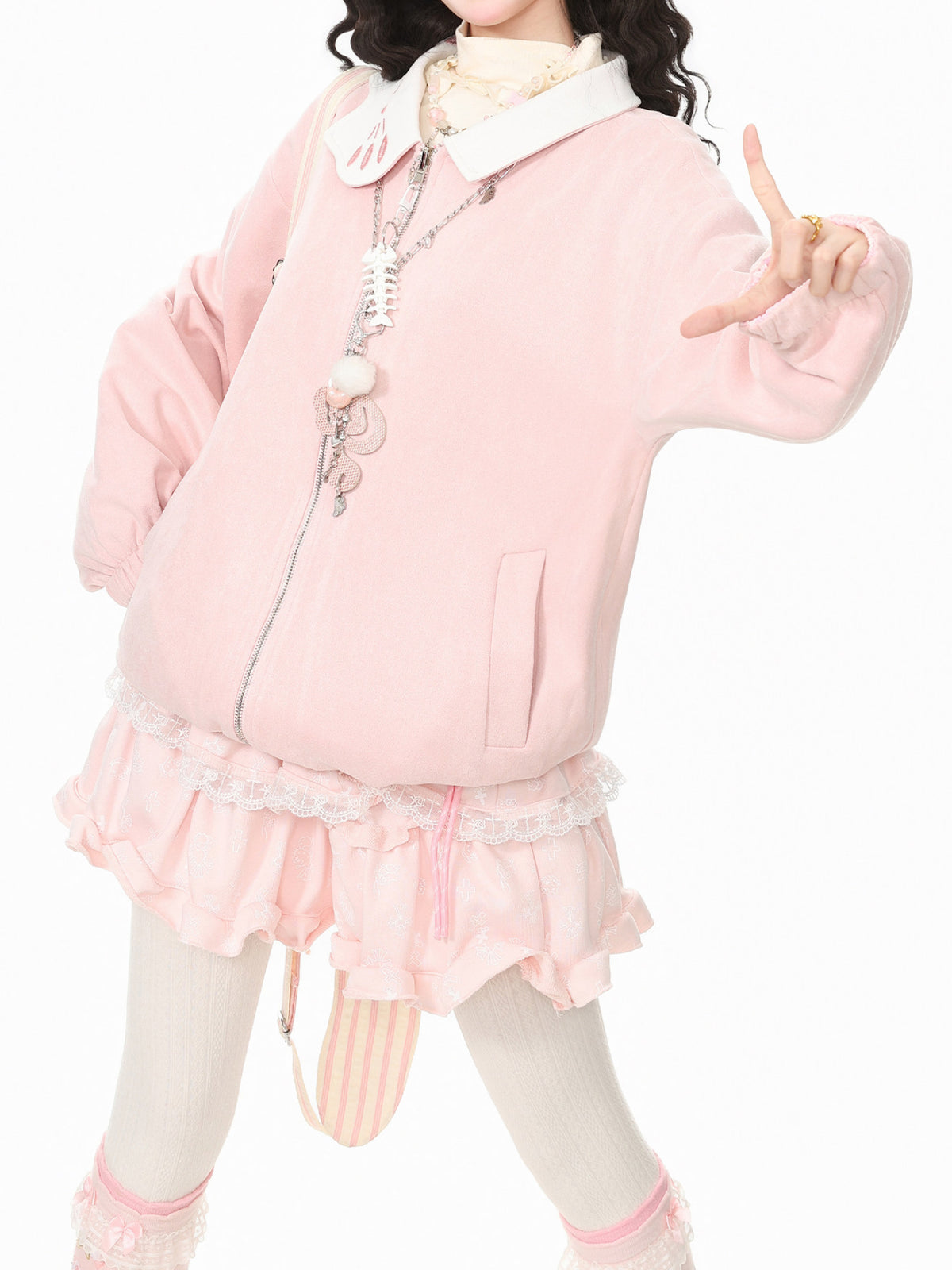 Starry Kitty Reversible Jacket-Outerwear-ntbhshop