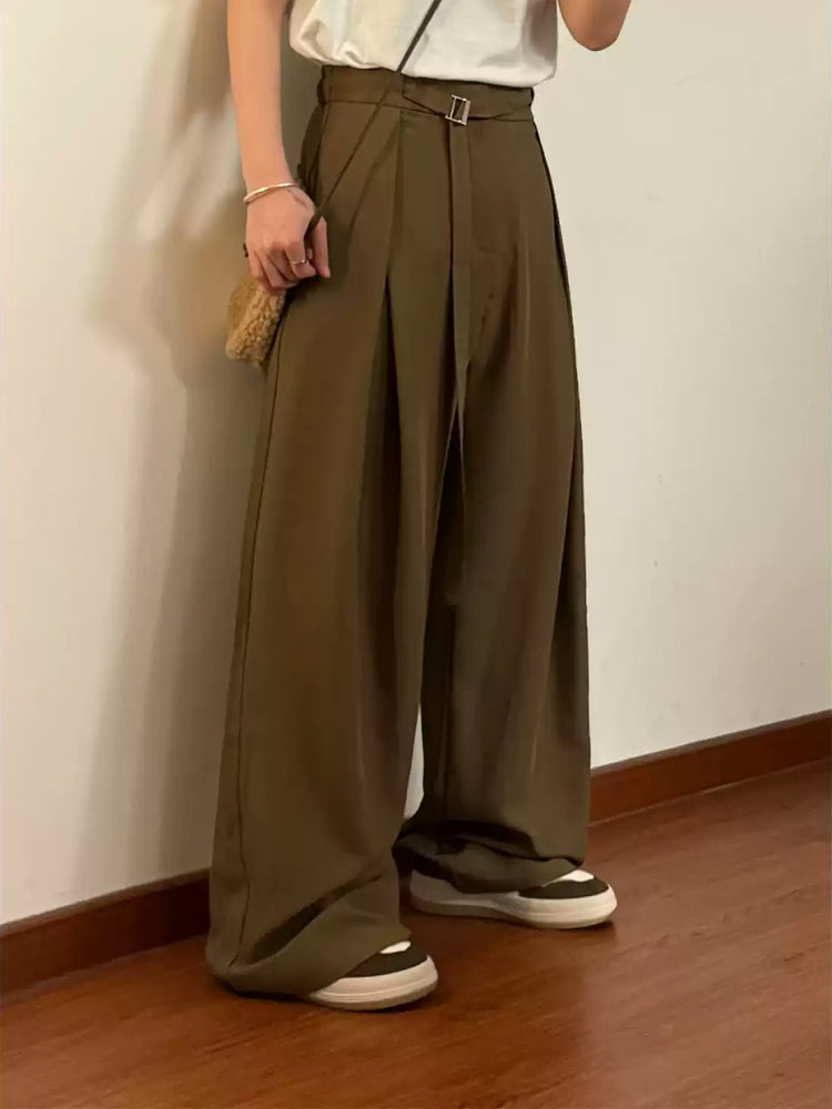 Library Hour Pleated Trousers-Bottoms-ntbhshop