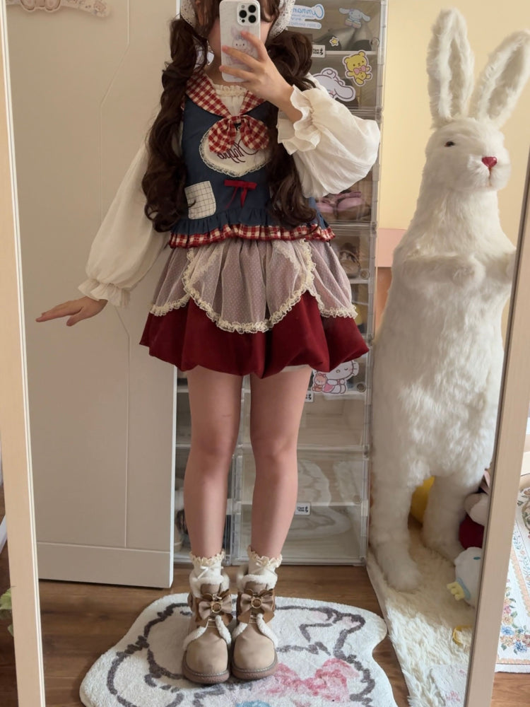 Anpple Apple Angel Cottage Set-Outerwear-ntbhshop