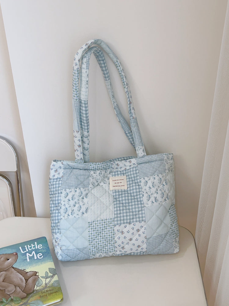 French Floral Quilted Shoulder Bags-ntbhshop