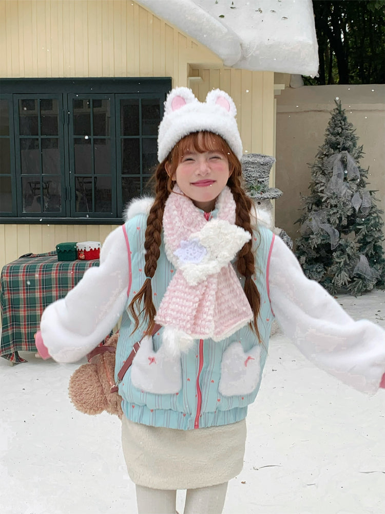 Bunny Parfait Dopamine Puff Jacket-Outerwear-ntbhshop