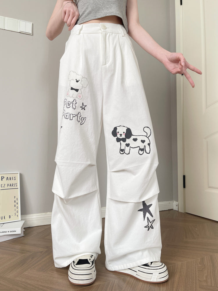 Pet Party Cotton Cargo Pants-Bottoms-ntbhshop
